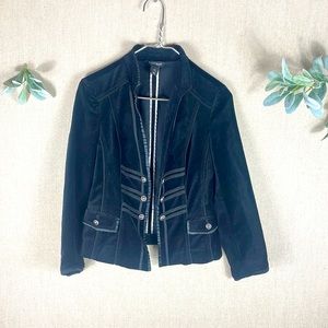 White House Black Market > Black Cotton Blazer 6